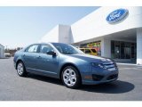 2011 Steel Blue Metallic Ford Fusion SE #46936756