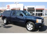 2007 Dark Blue Metallic Chevrolet Silverado 1500 LTZ Extended Cab 4x4 #46936629