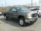 2011 Gray Green Metallic GMC Sierra 2500HD SLT Extended Cab 4x4 #46937019