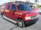 Electric Current Red Metallic Ford Econoline in 1994