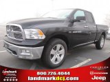 2011 Brilliant Black Crystal Pearl Dodge Ram 1500 Big Horn Quad Cab 4x4 #46966748