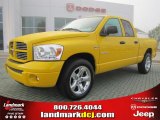 2008 Detonator Yellow Dodge Ram 1500 Sport Quad Cab #46966749