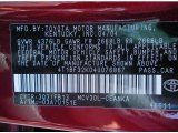 2004 Camry Color Code for Salsa Red Pearl - Color Code: 3Q3