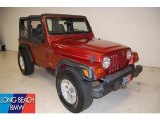 1999 Chili Pepper Red Pearlcoat Jeep Wrangler SE 4x4 #46966854