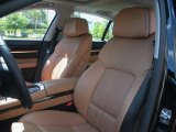 2011 BMW 7 Series 740i Sedan Saddle/Black Nappa Leather Interior