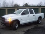 2008 Bright White Dodge Ram 1500 ST Quad Cab 4x4 #47005323