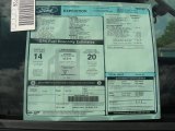 2011 Ford Expedition EL King Ranch Window Sticker