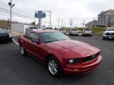 2008 Dark Candy Apple Red Ford Mustang V6 Deluxe Coupe #47005391