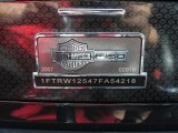 2007 Ford F150 Harley-Davidson SuperCrew Marks and Logos