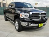 2009 Brilliant Black Crystal Pearl Dodge Ram 2500 Lone Star Quad Cab 4x4 #47005536