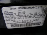 2002 Infiniti G 20 Sedan Info Tag