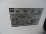 2011 Cadillac SRX FWD Info Tag