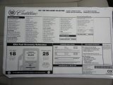 2011 Cadillac SRX FWD Window Sticker