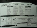 2011 Cadillac CTS Coupe Window Sticker