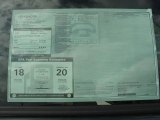 2011 Toyota Tacoma Access Cab 4x4 Window Sticker