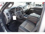 2011 Ford F250 Super Duty Lariat Crew Cab 4x4 Black Two Tone Leather Interior