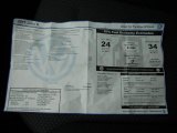 2011 Volkswagen Jetta S Sedan Window Sticker