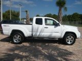 Super White Toyota Tacoma in 2009