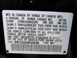 2009 Acura MDX  Info Tag