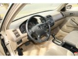 2001 Honda Civic EX Sedan Beige Interior