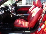 2005 Ford Mustang V6 Premium Convertible Red Leather Interior