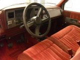 1992 Chevrolet C/K K1500 Regular Cab 4x4 Red Interior