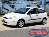 2001 Cloud 9 White Ford Focus ZX3 Coupe #47113275