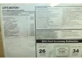 2011 Mini Cooper S Convertible Window Sticker