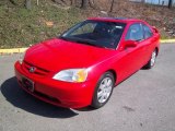 2002 Rally Red Honda Civic EX Coupe #47157572