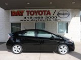 Black Toyota Prius in 2011