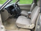 2000 Nissan Frontier SE V6 Extended Cab 4x4 Beige Interior