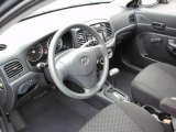 2009 Hyundai Accent GS 3 Door Black Interior