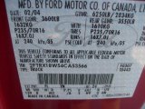 2004 F150 Color Code for Toreador Red Metallic - Color Code: FL