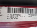 2011 Challenger Color Code for Redline 3-Coat Pearl - Color Code: PRY