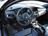 2008 BMW 5 Series 550i Sedan Black Interior