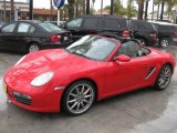 Guards Red Porsche Boxster in 2007