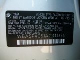 2010 BMW 5 Series 550i xDrive Gran Turismo Info Tag