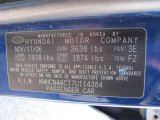2007 Accent Color Code for Dark Sapphire Blue - Color Code: 3E