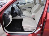 2009 Subaru Impreza 2.5i Sedan Ivory Interior