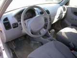 2004 Hyundai Accent Coupe Gray Interior