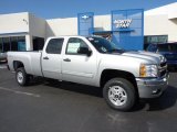 2011 Sheer Silver Metallic Chevrolet Silverado 2500HD LT Crew Cab 4x4 #47292045