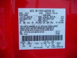 2011 F150 Color Code for Race Red - Color Code: PQ
