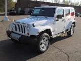 2011 Bright White Jeep Wrangler Unlimited Sahara 4x4 #47351056