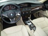 2008 BMW 5 Series 535i Sedan Cream Beige Dakota Leather Interior
