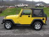 2004 Solar Yellow Jeep Wrangler Sport 4x4 #47401900