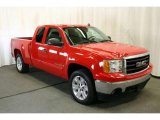 2008 Fire Red GMC Sierra 1500 SLE Extended Cab 4x4 #47402100