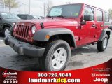 2011 Deep Cherry Red Jeep Wrangler Unlimited Sport 4x4 #47401994