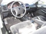 2003 Honda Civic EX Coupe Black Interior