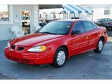 2000 Bright Red Pontiac Grand Am SE Sedan #47445461