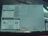 2011 Toyota Tacoma Access Cab 4x4 Window Sticker